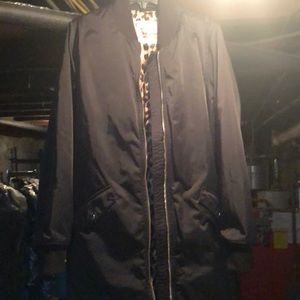 Levi coat with leaped print inside